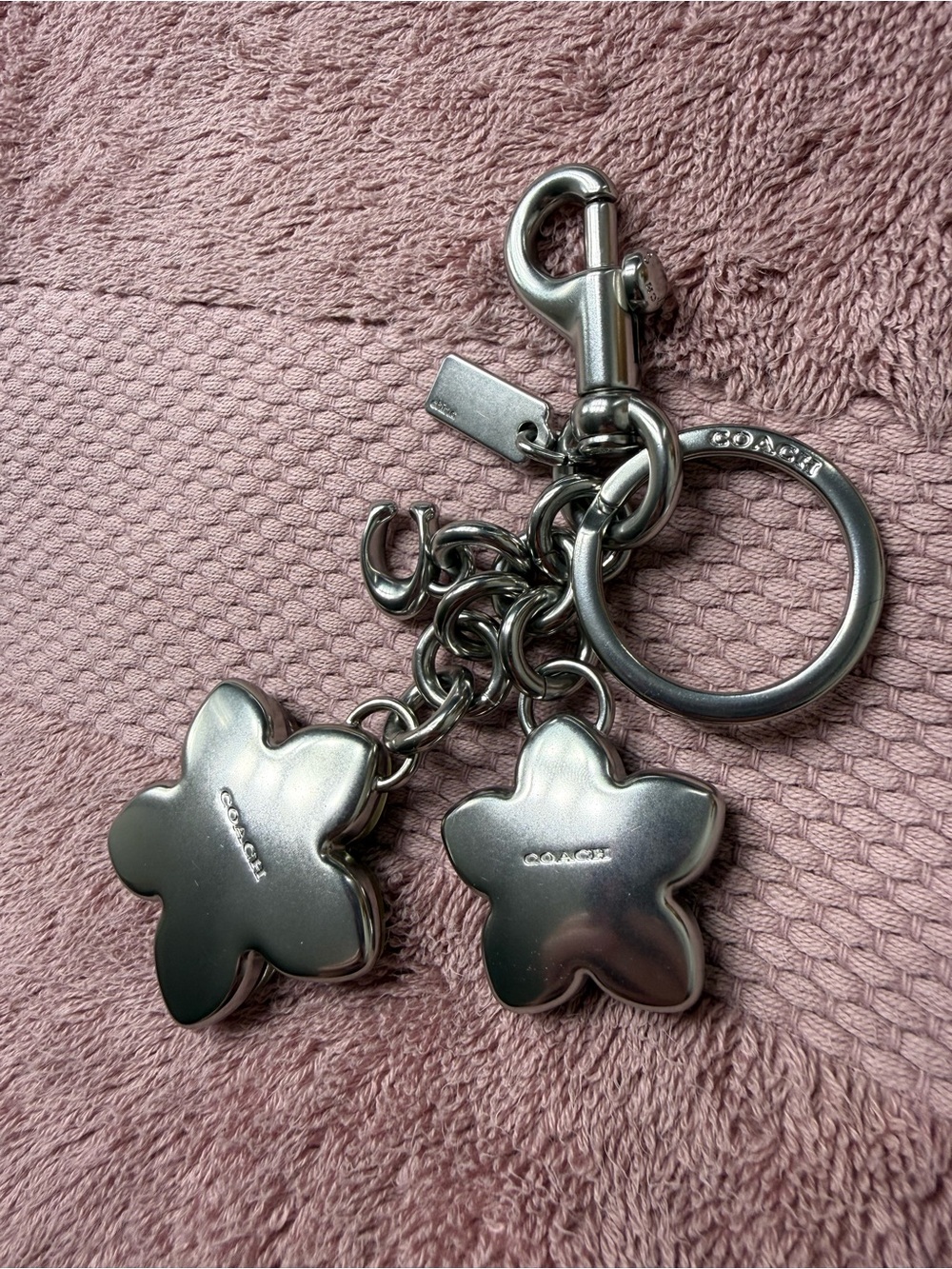 Coach Flower Cluster Bag Charm - Picture 5 of 7